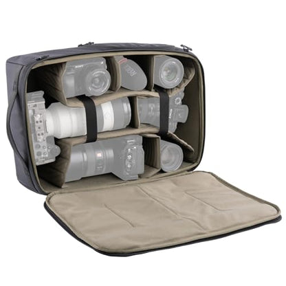 PGYTECH Large Camera Insert Bag, Waterproof Lens Pouch for Photographers and Traveler, Lightweight DSLR/SLR Lens Carring Case with Thicken Partition for Canon/Nikon/Sony/Mirrorless Cameras - size: L