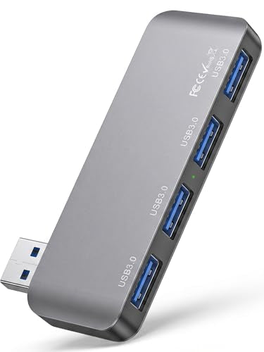 USB 3.0 Hub, Cable-Free USB Splitter Portable USB Hub for Laptop, Plug and Play Integrated Design Compatible with Laptop Desktop All USB Devices - style: Right USB 3.0 Hub