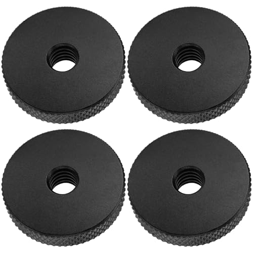 Camera Hot Shoe Mount Screw Adapter 1/4" to 1/4", BENACES 4-Pack Aluminum Alloy 1/4 Inch Nut Female Dual Thread Converter Connector for Heads, Tripods