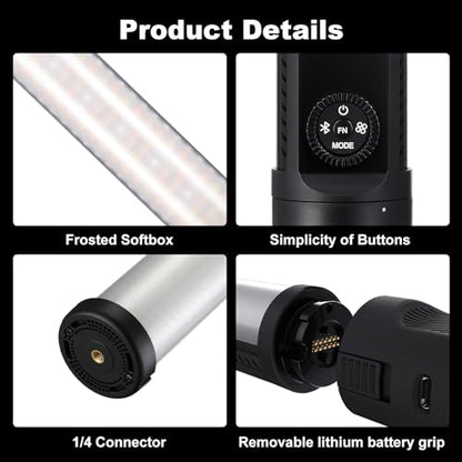 Godox LC500R Mini RGB LED Light Stick (Black, 18") - Portable and Versatile Lighting for Photo & Video Enthusiasts - size: 18" LC500R Mini