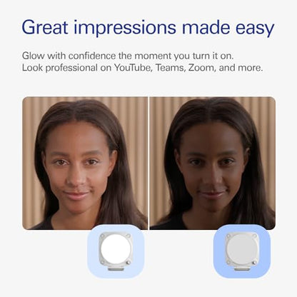 Elgato Key Light Neo with Monitor Mount, Studio Light | Adjusts for all skin tones, Up to 1000 lumens with USB power, Edge-lit, glare-free design, Effortless mount, Zero plastic - color: White, style: Key Light Neo