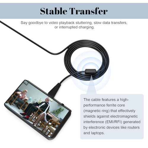 Zosvoses VMC-MD3 USB Cable Compatible with Sony Cyber-Shot DSC-W350 W360 W380 W390 W560 W570 WX7 WX9 WX30 H70 TX100 TX66 Digital Camera, VMC-MD3 Cable for Computers, Laptops, 4.9ft