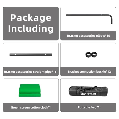 7.87ft x 13.12ft Green Screen Backdrop Kit with Stand, Adjustable Background with Heavy Duty Stand, Large Collapsible Backdrop for Studio Photography, Video Shooting, Live Streaming, Gaming