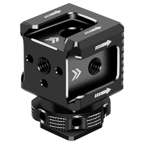 Cold Shoe Mount Adapter,Cold Shoe Extension - Triple Shoe Mount Extender for Camera,Monitor,Flash Accessories, Bracket for Led Lights,Microphones,Audio Recorder,Video Camera,Cage Accessories