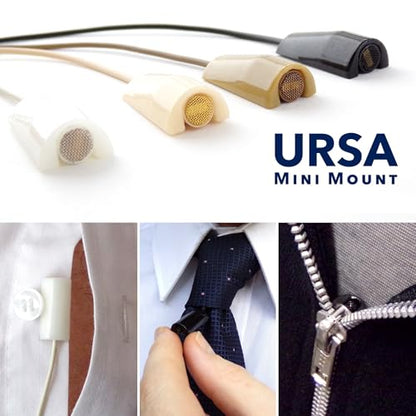 URSA MiniMount. Slim, Low-Profile and Made from Hardened Plastic. Hand-Finished for Smoothness. Includes 5x Hypoallergenic MiniMount Stickies (Black, DPA 4060) - color: Black, size: DPA 4060