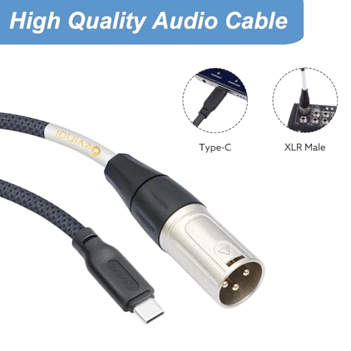 USB C to XLR Cable, Smartphone/Laptop to XLR Male Output Cable for Amplifier, Speaker, Mixer Console, etc 3.3 FT - color: 1M/3.3FT