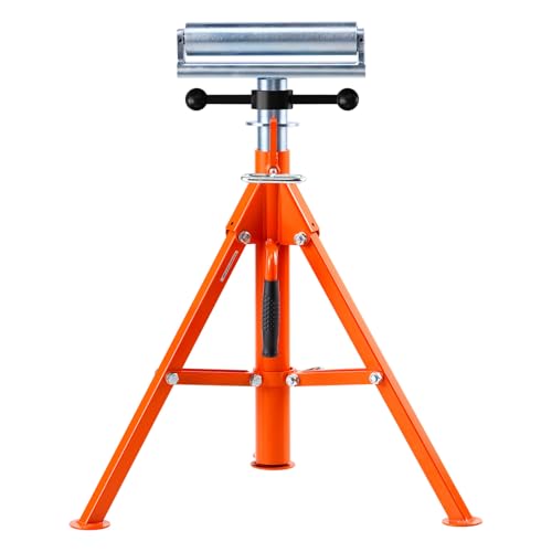 VEVOR Roller Stand, Heavy Duty 2500 LBS Load Capacity Tool Stand - 28"-52" Height Adjustable - Foldable Space-Saving Design - for Woodworking and Metalworking Long Boards, Metal Pipes or Bars