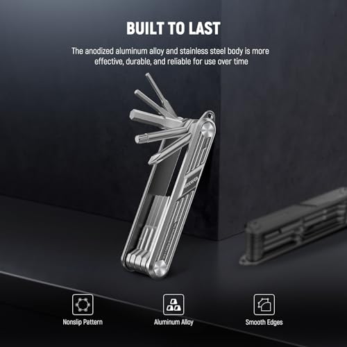 NEEWER 10 in 1 Multifunctional Foldable Screwdriver Tool Set: 4 Screwdrivers, 6 Hex Keys, Pocket Tool, Compatible with SmallRig Camera Cage Rig Tripod QR Plate, UA048S Silver - style: 10-in-1 Screwdrivers Tool Set(Silver)