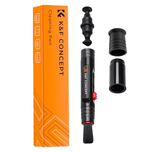 K&F CONCEPT Professional Lens Cleaning Pen*3 with Soft Brush, Carbon Head Lens Cleaning Pen Compatible with Canon, Nikon, Pentax, Sony Digital Camera Cleaning,AR VR Glasses Cleaning
