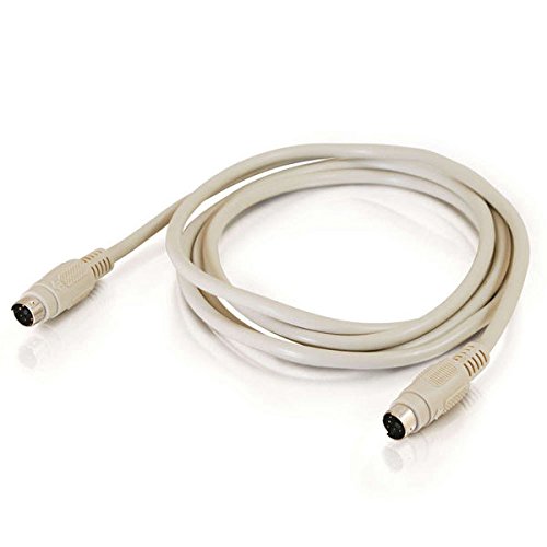 Legrand - C2G Keyboard Cord for Keyboard/Mouse Cable, Beige Mouse Cord, Round Male to Male Keyboard Cable 1 Count, C2G 02692 - size: 1 Count (Pack of 1), style: Keyboard Mouse Cable 6 Feet