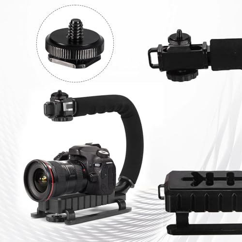 4 Pcs 1/4 Inch Camera Adapter Screws, Compatible with Versatile Flash Hot Shoe Mounts for DSLR Camera Rigs, Tripods, Mounting Accessories