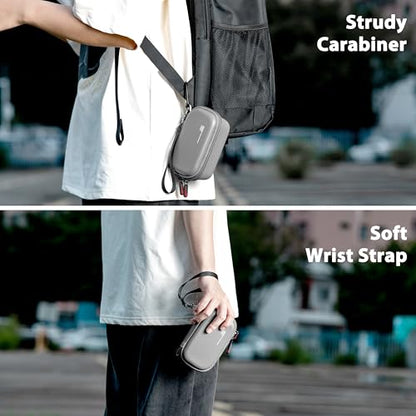 STARTRC VCR Carrying Case for Insta360 X5, Hard Shell Small Storage Case for Insta 360 X5 Accessories, Portable Travel Bag Organizer with Wrist Strap and Carabiner