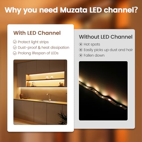 Muzata 5Pack 3.3FT/1M V Shape LED Channel Silver Aluminum LED Strip Diffuser Channel with Milky White Cover Frosted Corner Lighting Easy Installation V1SW WW 1M - size: 5Pack