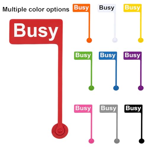 3PCS Custom Text Monitor Flag, Personalized Desk Sign, Do Not Disturb Busy Sign for Office and WFH, On a Call Status Indicator, Funny Coworker Gift, Easy-to-Install Desk Accessory for Desktop or Laptop
