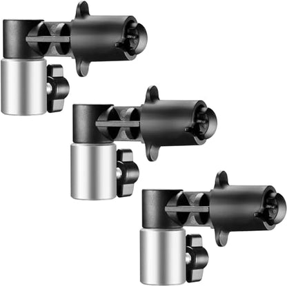 3 Pack Reflector Holder Backdrop Clamp, Sturdy Aluminum Alloy Photography Reflector Disc Holding Positioning Clamp Mount Adapter for Light Stand with 5/8" Stud - size: 3-Pack