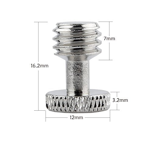 NICEYRIG 3/8 Inch Camera Quick Release Screw Tripod Screw Adapter Connecter DSLR Camera Rig Accessories- 5 Pack