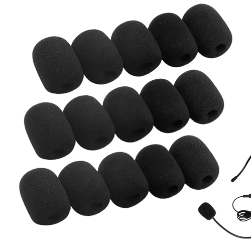 40 Pcs Lapel Microphone Windscreen,Headset Windscreen, Mic Foam Covers Lavalier Microphone Windscreen - size: 40 PCS