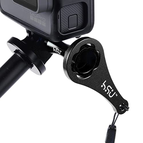 HSU Aluminum Thumbscrew Set + Wrench for Gopro Hero 13, 12, 11, 10, 9, 8, 7, 6, 5, 4, 3, AKASO Campark and Other Action Cameras (Black,3Pcs) - color: Thumbscrew Set + Wrench(Black)