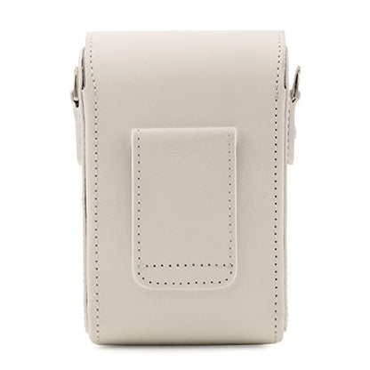 Mega Gear MG1416 Canon PowerShot G7 X Mark II, G7 X Leather Camera Case with Strap, PU Leather, White - color: White