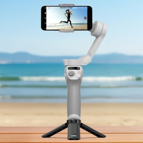VRIG TP05S Mini Tripod for DJI OSMO Pocket4 & Pocket3,Portable Pocket Stand Desk Small Handheld Selfie Stick with 1/4" Screw Vlog for Insta360 Luna Ultra,Insta360 X5/X4/X3 /DJl Osmo Action 6/5Pro/4/3