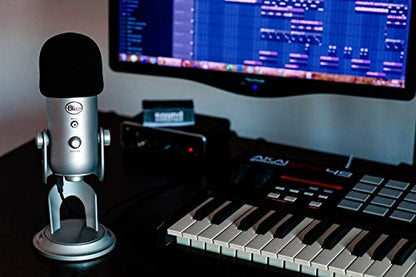 Sound Addicted - Foam Cover Windscreen for Blue Yeti Microphones | Ideal for Podcasting & Professional Recordings