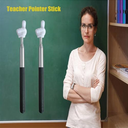 Extendable Teacher Pointer - Versatile, Adjustable, Ergonomic Teaching Aid & Presentation Tool for Classroom & Meetings（2 Color） - color: 2 Color
