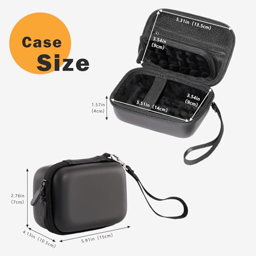 ProCase Hard Shell Digital Camera Case for Canon G7X Mark III, Sony Cybershot, PowerShot SX740, Ricoh GR III, Kodak Pixpro, Compact Small Cameras Travel Carrying Storage Bag Fathers Day Gift-Black - color: Black