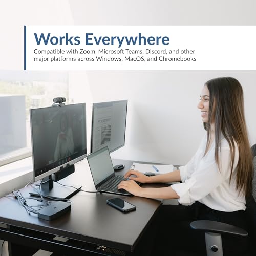 Cyber Acoustics CA Essential Super HD Webcam (WC-3000) USB Webcam, 5MP Super HD Video up to 2592x1944 at 30fps, Autofocus & Light Correction, Dual Omnidirectional Mics - size: WC-3000