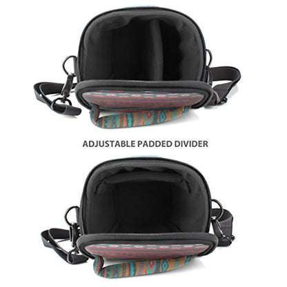 USA Gear DSLR Camera Case for Men and Women with Top Loading Accessibility, Adjustable Shoulder, Small Camera Sling Bag, Padded Handle - Camera Holster Bag for Nikon, Canon, Panasonic (Southwest) - color: Southwest