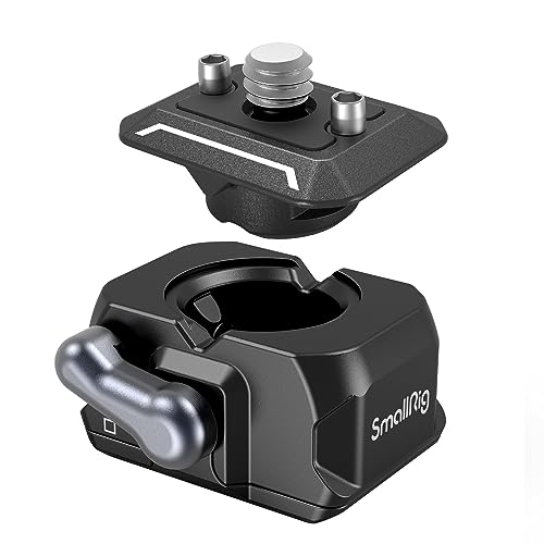 SMALLRIG Quick Release Plate Drop-in HawkLock mini Quick Release Camera Mount Adapter with 1/4" Screw, for Camera Clamp, Super Clamp, Ball Head, Tripod, Magic Arm, Stabilizer, Field Monitor - 3513C - style: Basic QR System