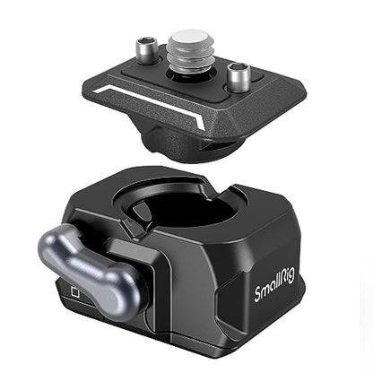 SMALLRIG Quick Release Plate Drop-in HawkLock mini Quick Release Camera Mount Adapter with 1/4" Screw, for Camera Clamp, Super Clamp, Ball Head, Tripod, Magic Arm, Stabilizer, Field Monitor - 3513C - style: Basic QR System
