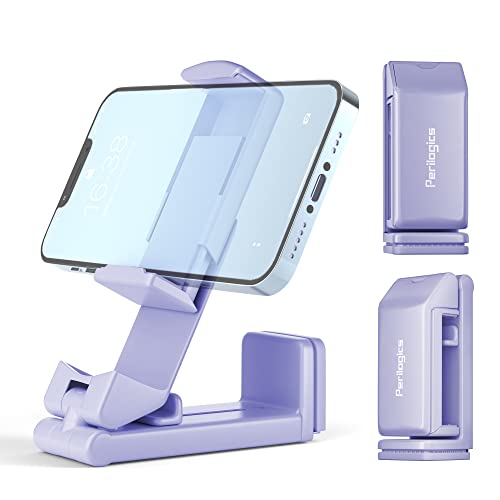 Perilogics Airplane Phone Holder Mount Universal in Flight Hands Free Viewing with Multi-Directional Dual 360 Degree Rotation (Lavender) - color: Lavender