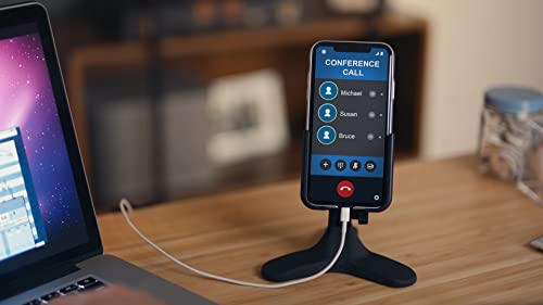 WeatherTech DeskFone - Universal Desktop Cell Phone Holder - color: Black Plastic Knobs