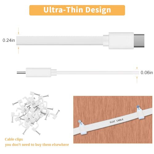 2 Pack 10FT Power Extension Cable Compatible with Wyze Cam v4/v3/OG,Wyze Cam Pan v3/v4,Blink,eufy,NestCam Indoor,Amazon Cloud Camera,USB A to USB C (White) - color: White, size: 10FT