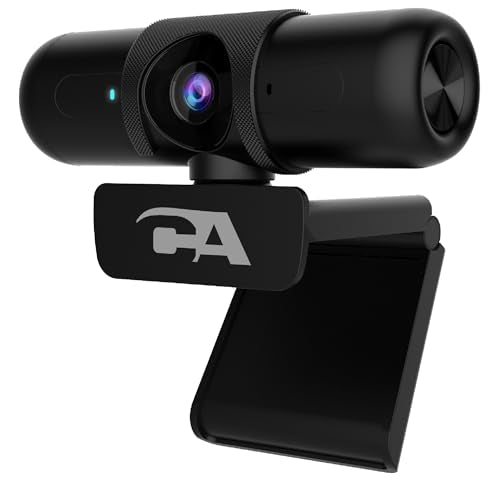 Cyber Acoustics CA Essential Webcam 1080HD-AF – USB Webcam with Microphone for Desktop or Notebooks, 1080p Webcam, HD Auto-Focus and Light Correction, Omni-Directional Microphone (WC-2000) - size: WC-2000