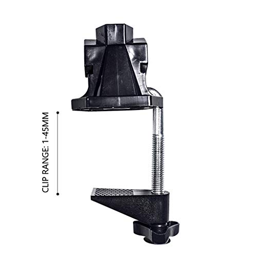 1Pc Black Bracket Clamp Accessories Holder Fit for Mic Clamps Fixed Metal Desk Lamp Clip Fittings Screw Camera Flash Mount Clamp Bracket Monitor Magic Socket Arm Clamp Desk Lamps