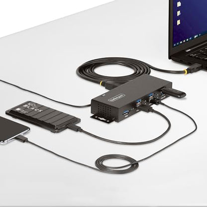 StarTech 7-Port Managed USB Hub 5Gbps, TAA (5G7AINDRM-USB-A-HUB)