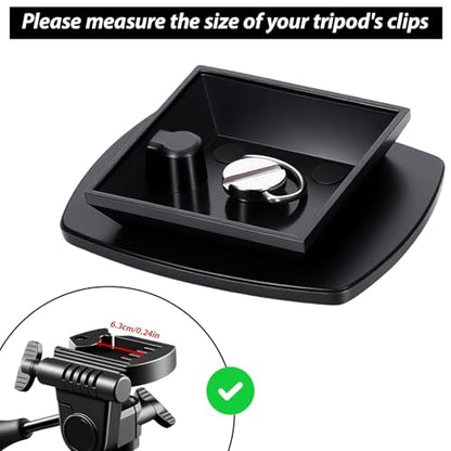 2 Pack Camera Quick Release Plate 63x48mm Universal Tripod Quick Release Plate Camera Mount Adapter Replacement for Tripods and Cameras Tripod Mount