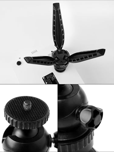 REFLEX CAMERA 1/4" Mount 360° Ball Head Mini Tripod Stand Holder - Portable, Lightweight for DSLR, Webcam & Phones, Strong Stability, Adjustable Angle, for Vlogging, Photography & Filming