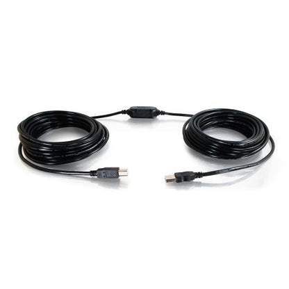 C2G/Cables to Go 38989 25-Feet USB A/B Active Cable - Black - color: Black, size: 25 Feet, style: USB A Male to B Male