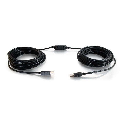 C2G Legrand USB Long Extension Cable, USB A to B Cable, Black Plug and Play Cable, 12 Meters (39.36 Feet) USB Extension Cable, 1 Count, C2G 38998 - color: Black, size: 39.4 Feet, style: USB A Male to B Male