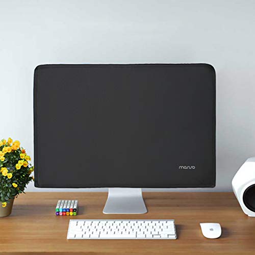 MOSISO Monitor Dust Cover 19,19.5,20,20.5,21 inch Anti-Static Dustproof LCD/LED/HD Panel Case Computer Screen Protective Sleeve Compatible with iMac 21.5 inch,19-21 inch PC,Desktop and TV, Black - color: Black, size: 19-21 inch