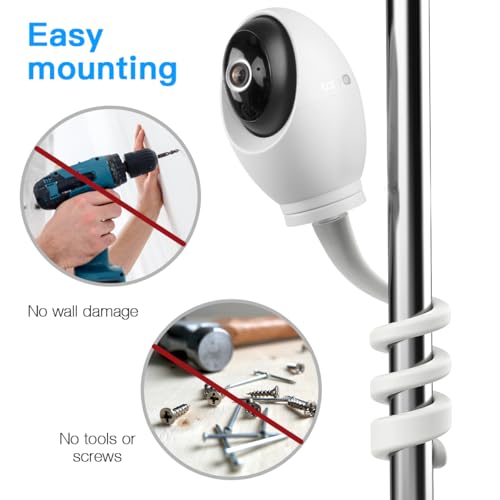 Flexible Camera Mount for Tapo C260, No-Drill Anti-Slip Twist Mount, 17.5 inch - color: Twist Mount, 1 Pack
