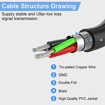 100FT Active USB Extension Cable 2.0 Male to Female with A Extension chipset Signal Booster - Active Extension/Repeate - color: USB 2.0 Extension Cable Black, size: 100FT