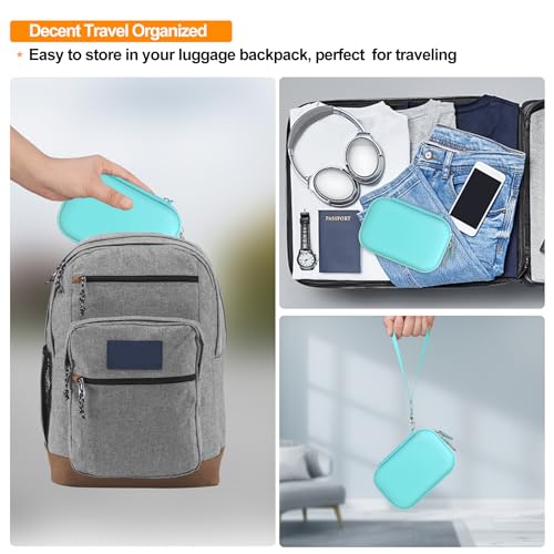 Elonbo Camera Carrying Case for KODAK PIXPRO FZ55 / FZ53 / FZ45 / FZ43 16MP Digital Camera, Vlogging Camera Storage Holder Travel Bag, Mesh Bag Fits Batteries, Cable, Memory Card, Card Reader, Green - color: Green+Inside Green