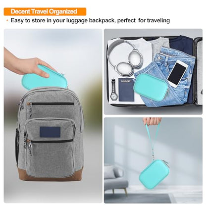 Elonbo Camera Carrying Case for KODAK PIXPRO FZ55 / FZ53 / FZ45 / FZ43 16MP Digital Camera, Vlogging Camera Storage Holder Travel Bag, Mesh Bag Fits Batteries, Cable, Memory Card, Card Reader, Green - color: Green+Inside Green