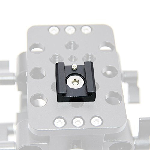 CAMVATE Cold Shoe Mount with 1/4''-20 Hole for Camera Flash Microphone Accessories - 0966 - style: 1Piece,black-2