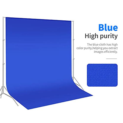 NEEWER 6x9 feet/1.8x2.8m Photo Studio 100% Pure Polyester Collapsible Backdrop Background for Photography, Video and Television (Backdrop ONLY) - Blue - color: Blue