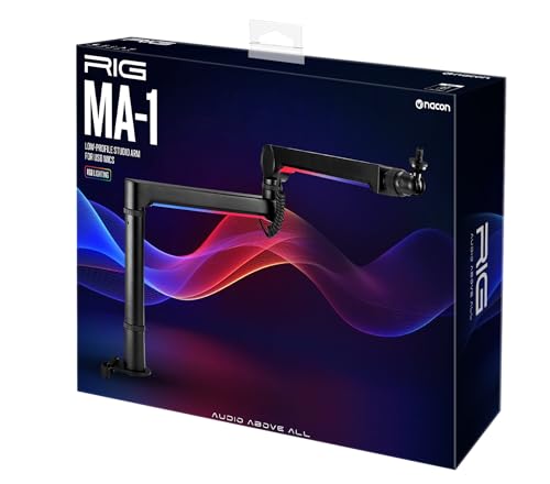 RIG MA-1 Low Profile USB Mic Arm With RGB Underlighting