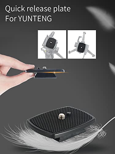 2 Pack Quick Release Plate Camera Tripod Adapter Compatible with 60" Tripod, VCT668 ST666 690 (1.38 * 1.38Inch/35 * 35mm) - color: 1.38*1.38Inch/35*35mm